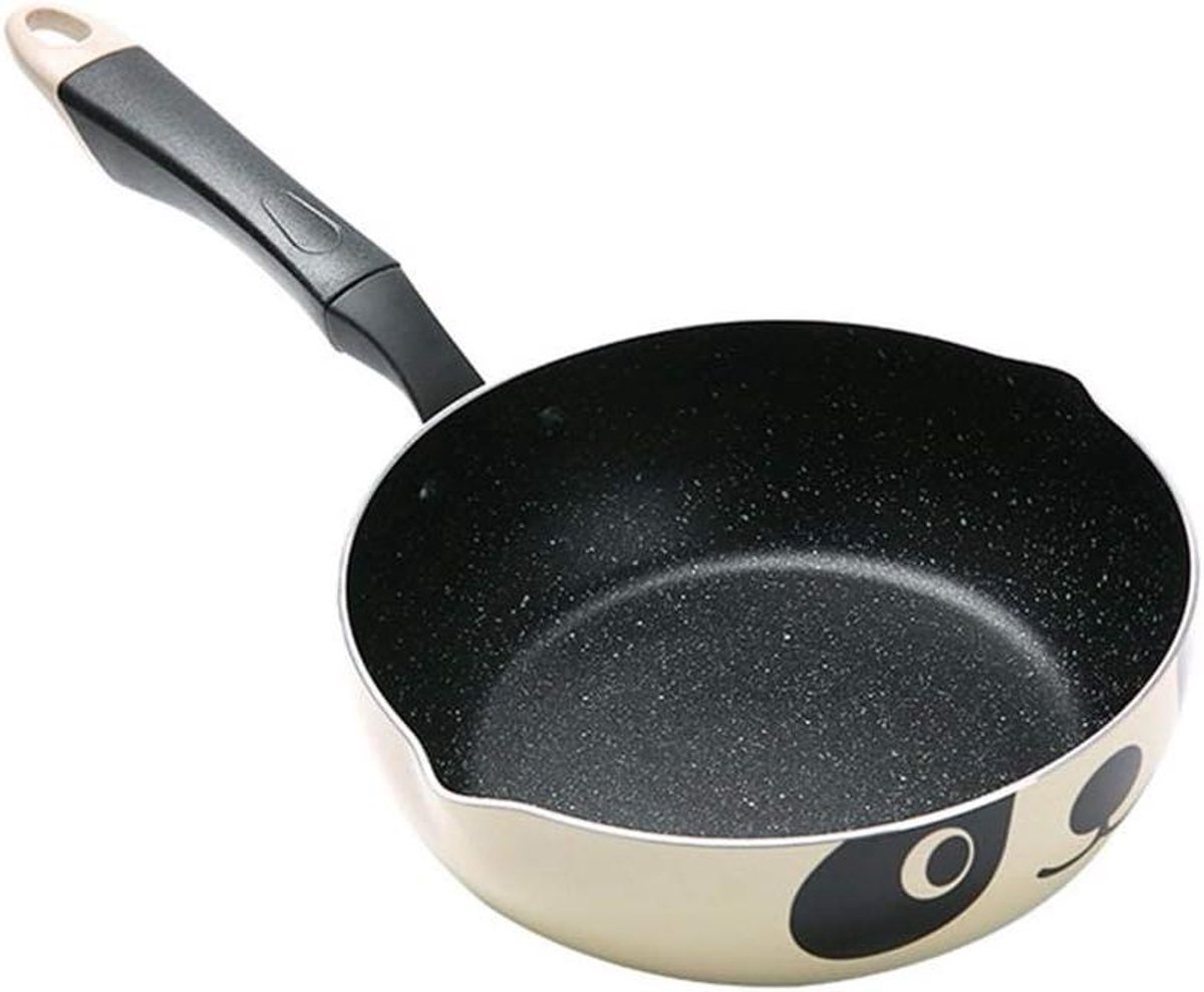 Koekenpan - Non-stick pan - Koken aanrecht - Aluminiumlegering - 20 cm - Zwart