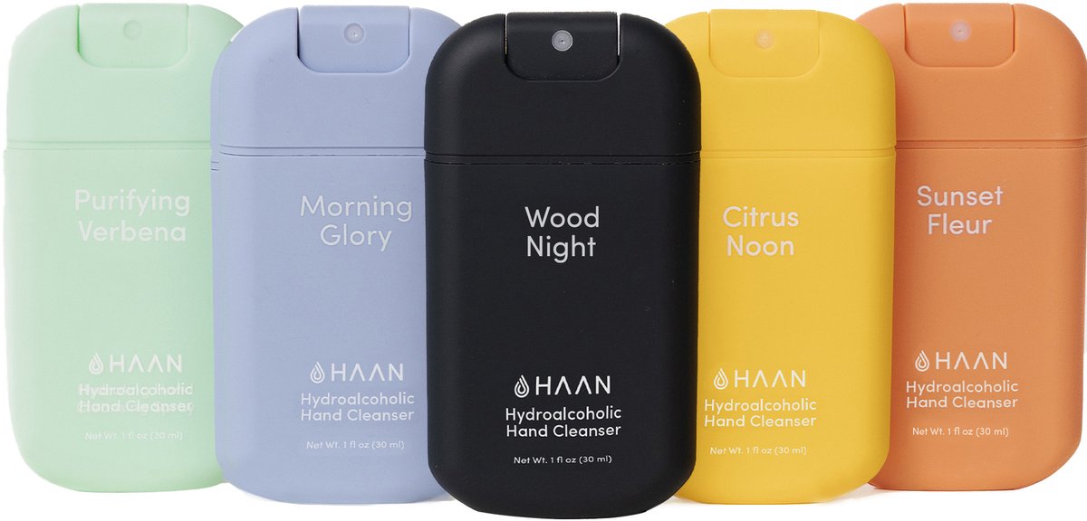 HAAN 5-Pack Mix Handspray Handverzorging Navulbaar 5x 30ml