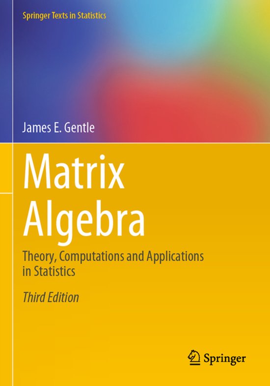 Springer Texts in Statistics- Matrix Algebra - cover