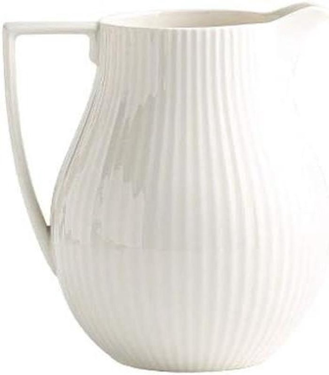 Melkopschuimbeker - Koffiekan Sapkan - Dranken Serveren - Duurzaam Keramiek - 550 ml - Wit
