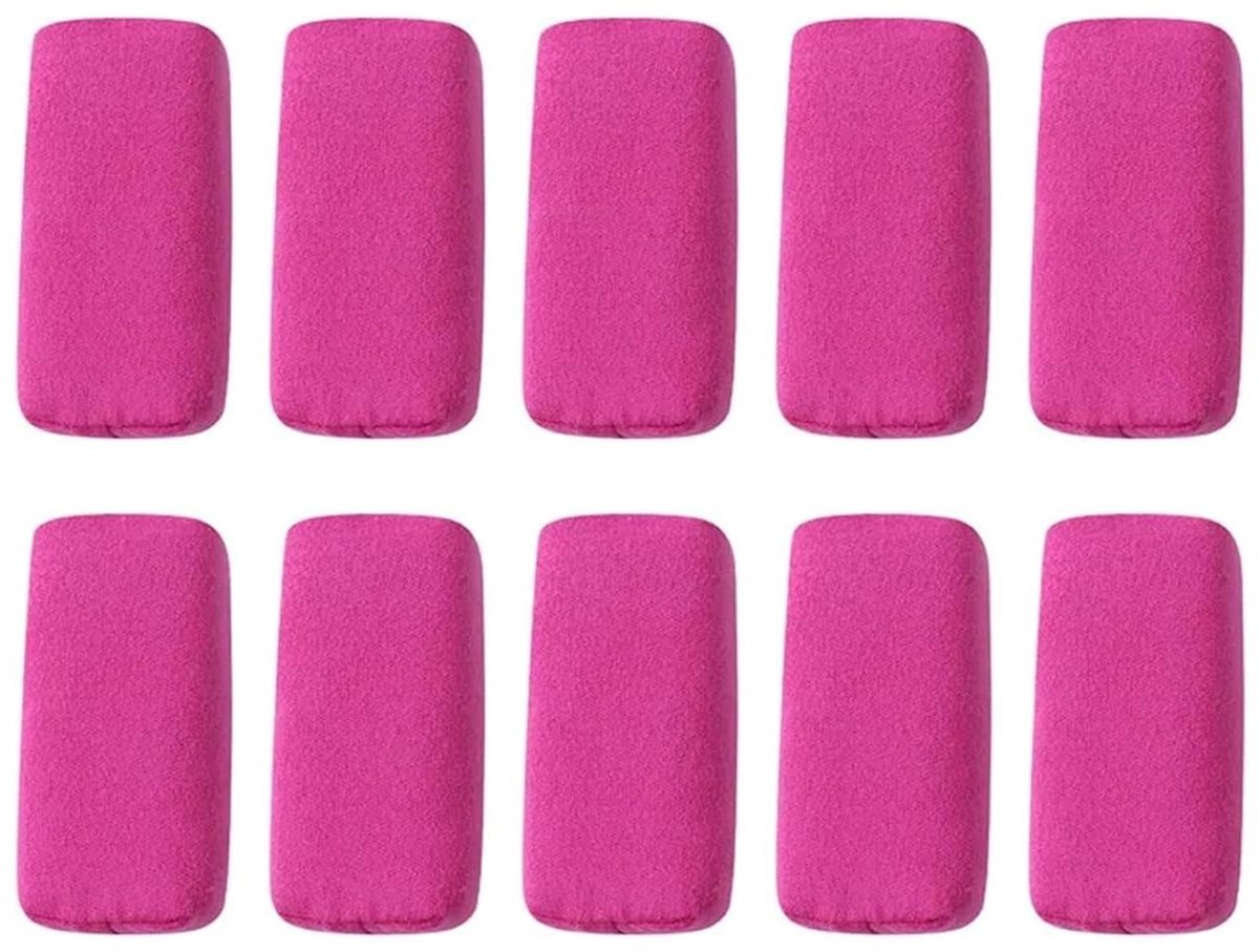 Spons Applicator - Polijstblok - Lak Verzorging - Zachte Schuimlaag - 8 x 4 cm - Rose