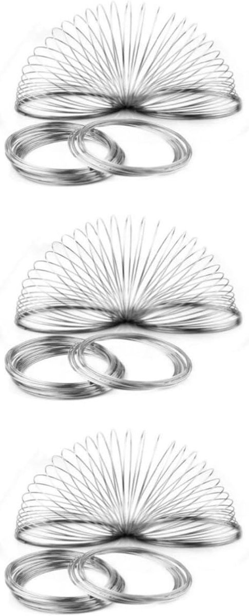 Geheugendraad - Armbanden maken - DIY Sieraden - 100 Lus Spiralen - 6 cm Diameter - Zilver