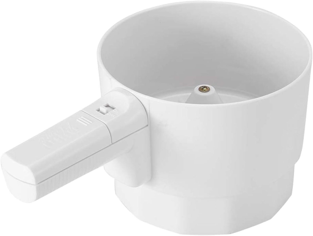 Elektrische Meelzeef - Handzeef Bakken - Fijn Bakken - Stille Werking - 23.5 cm - Wit