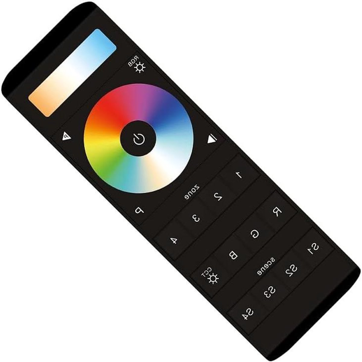 Afstandsbediening - Touch Control - Verlichting Sturen - 4 Zones Besturing - 153 cm - Zwart