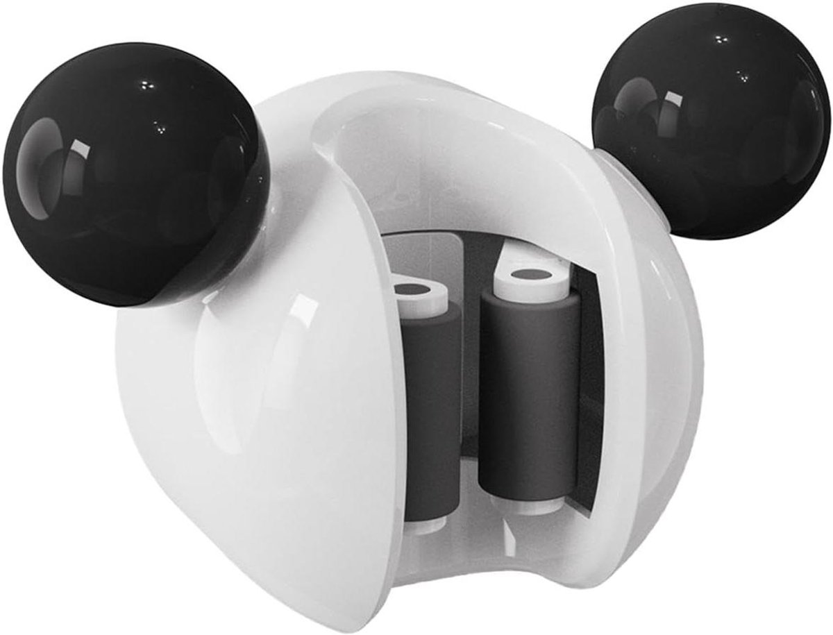 Bezemhouder - Moppenhouders - Opbergen - Antislip siliconen - 11 cm breed - Wit