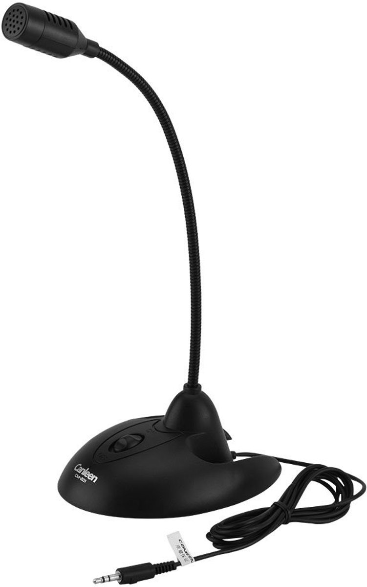 Dailygoody - Flexibele PC-tafelmicrofoon - Condensatormicrofoon - Antislip standaard - 3,5 mm jack - Geluidscancelling - Geschikt voor online chat en ...