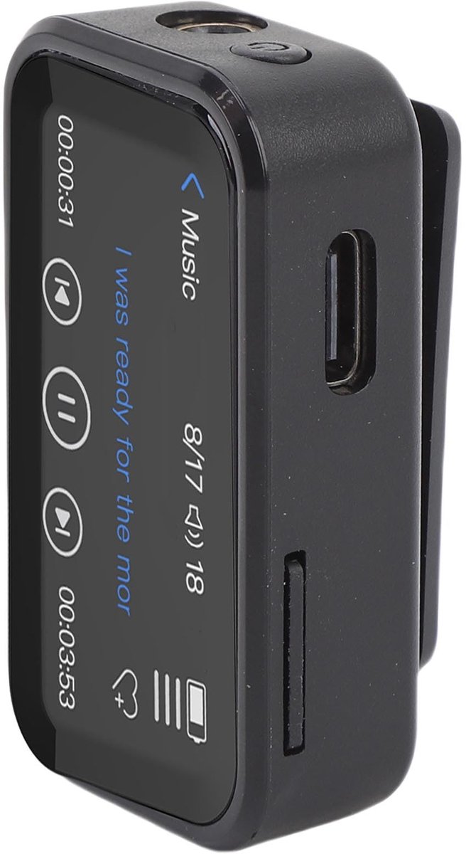 Cosensi - Dailygoods - Draagbare MP3-speler met Bluetooth en 32 GB geheugen