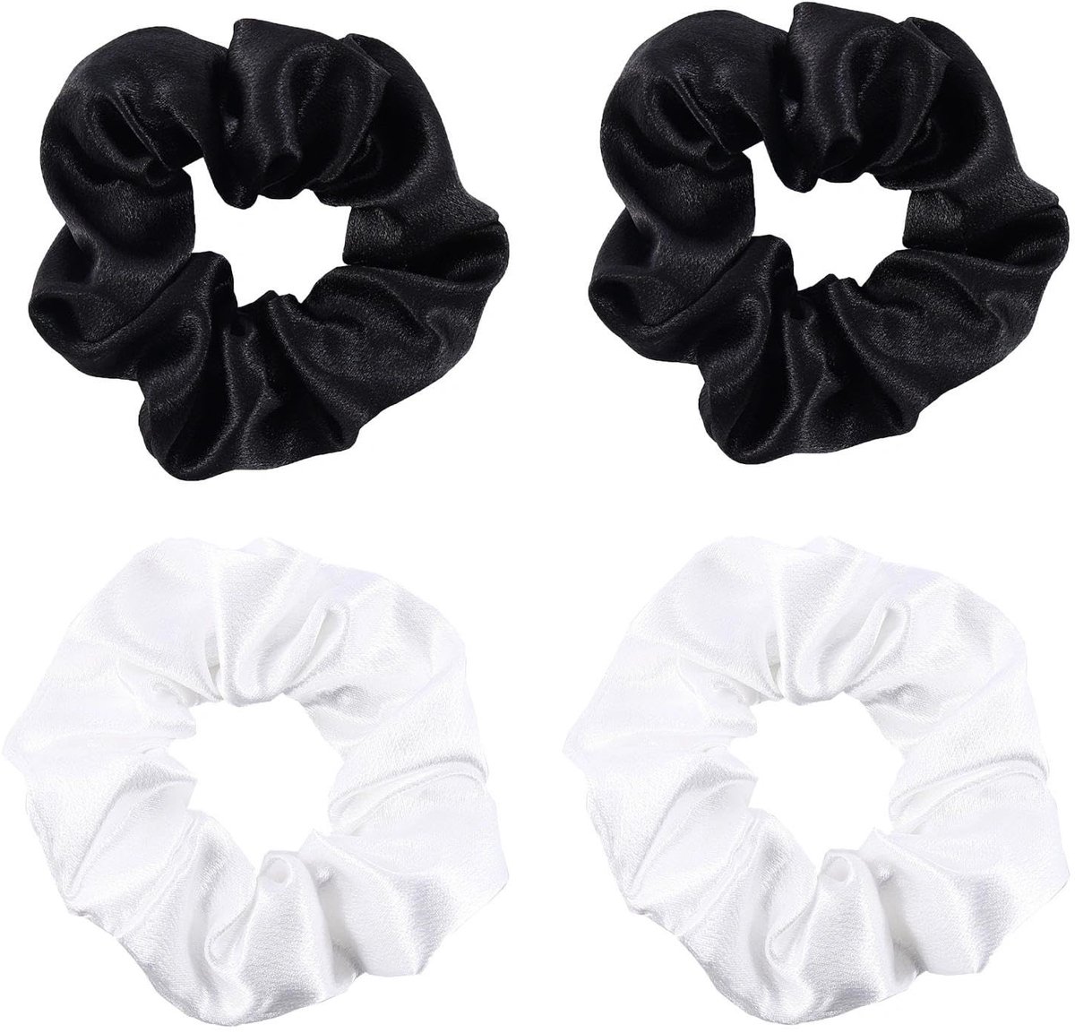 Cosensi - Dailygoods - Set van 4 Scrunchies voor Dames en Meisjes