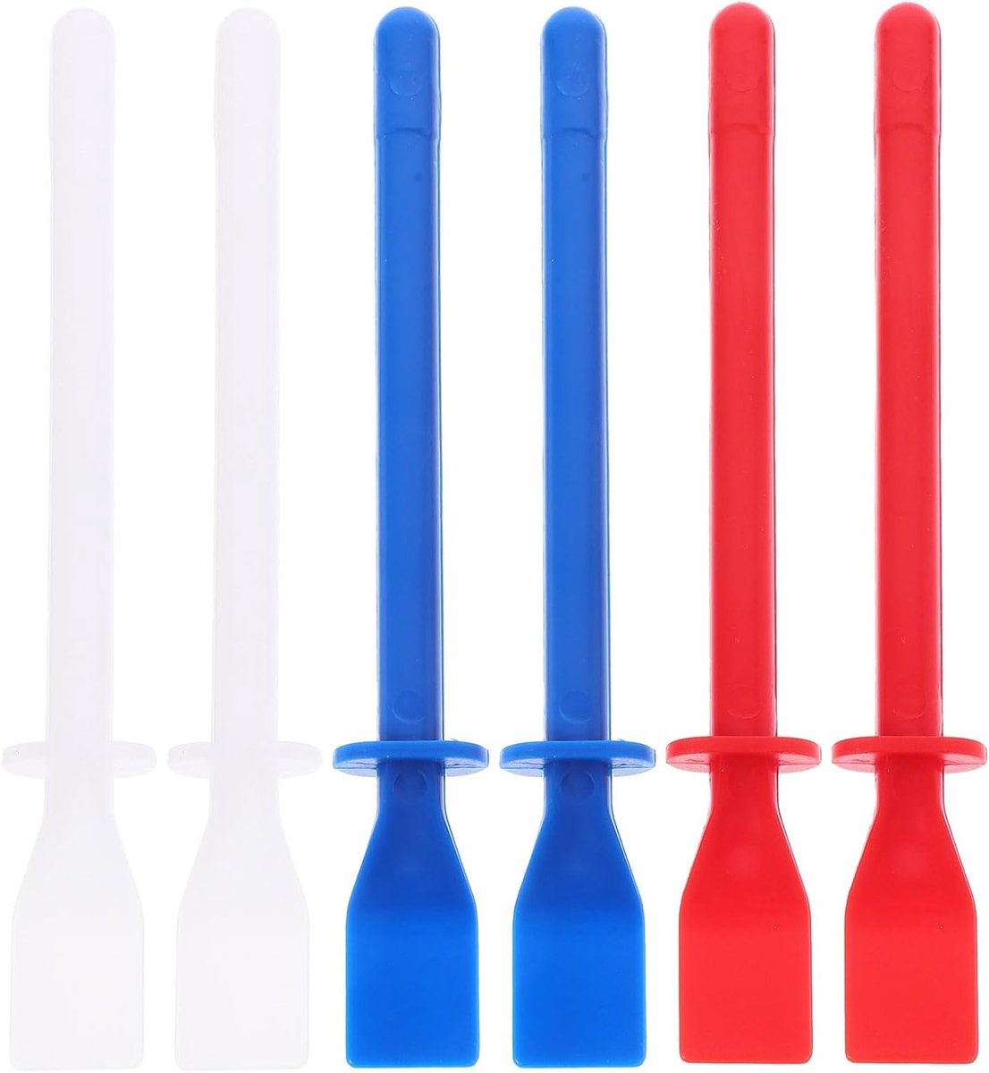 Set van 6 Lijm Schrapers - Silicone en Plastic Schrapers voor Lijm, Verf en Leerbewerking - Handige Gereedschappen voor Precisiewerk
