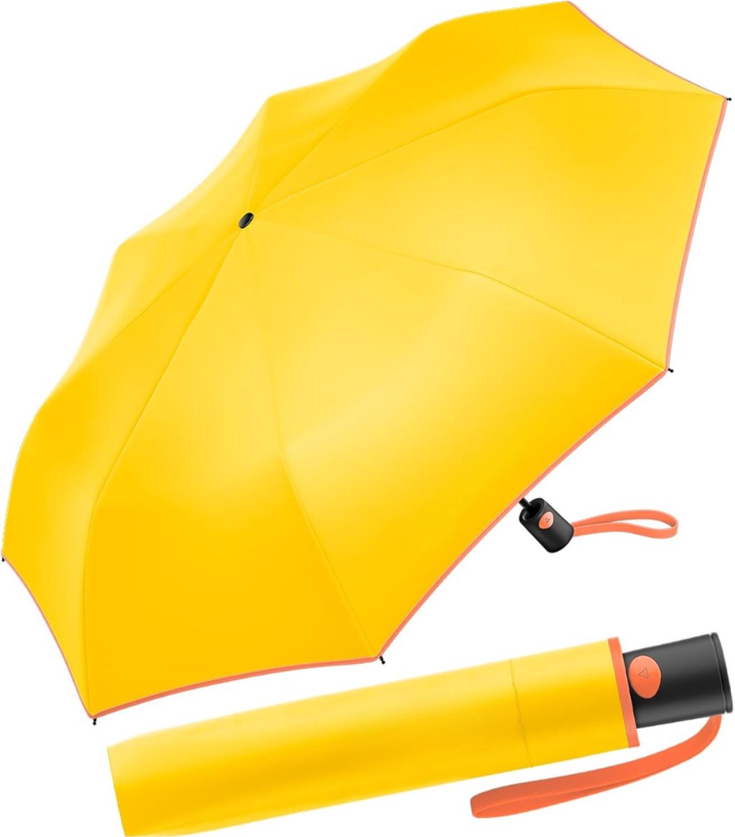 Zakparaplu - 95 cm - 8 Ribs - Mini Paraplu - Reisparaplu Klein - Compacte Paraplu - Opvouwbaar - Windbestendig - Lichtgewicht - Cyber ​​Geel - van Imperatoris
