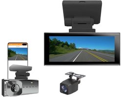 Spiegel Camera - Dashcam Recorder - Veilig Rijden - Dubbele Camera - 10 Inch - Zwart