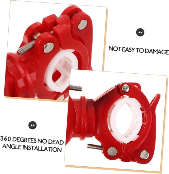 Stokhouder Fiets - Universele Stuurhouder - Zaklamp Monteren - Snelontgrendelingsmechanisme - 10 cm Lengte - Rood — afbeelding 5
