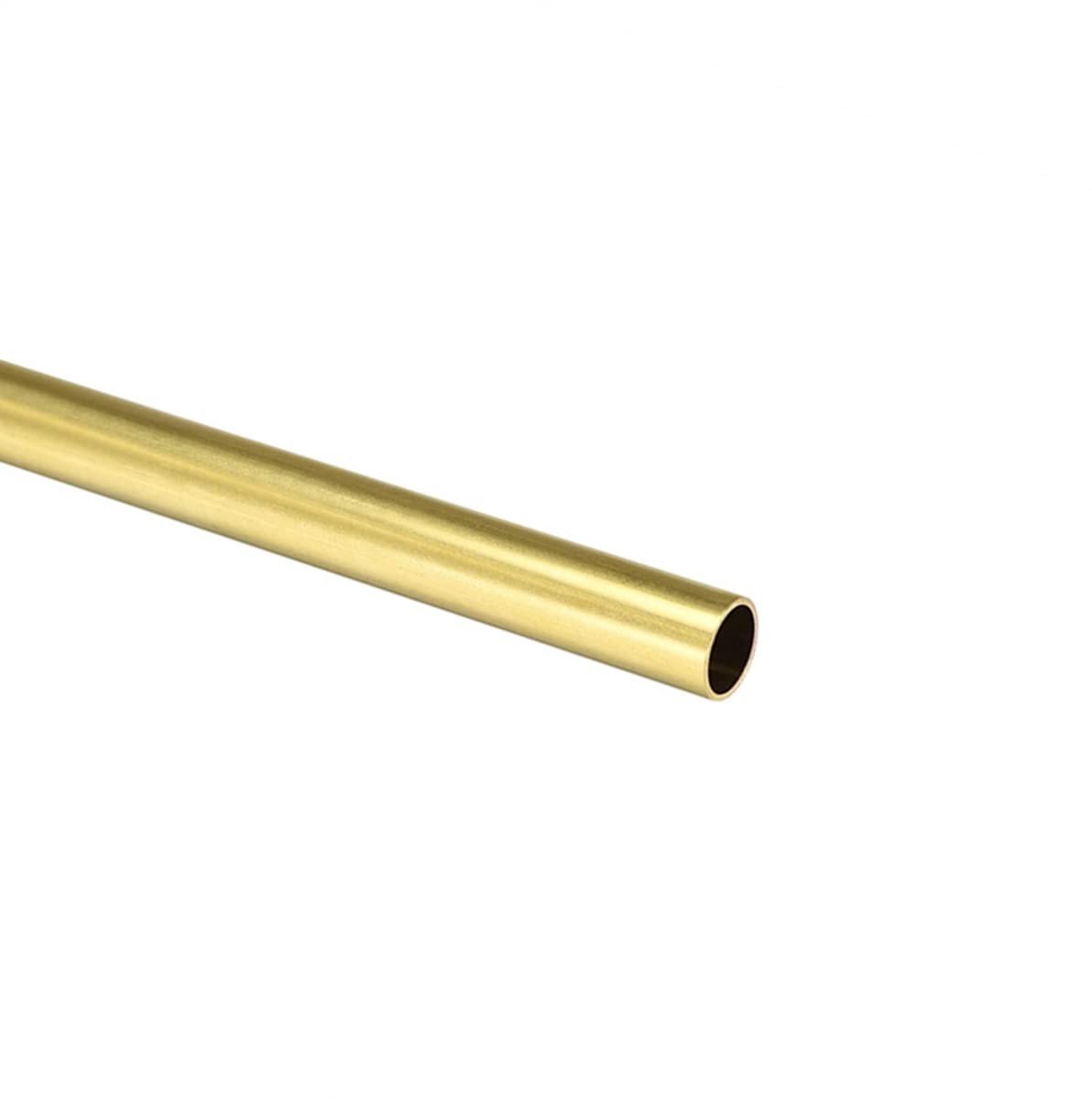 Cosensi - Dailygoods - Dailygoody - Messing Ronde Buis - Naadloze Pijp - 15mm OD - 100mm Lengte - Sterke Buis - Geschikt voor DIY Projecten - Messing Kleur