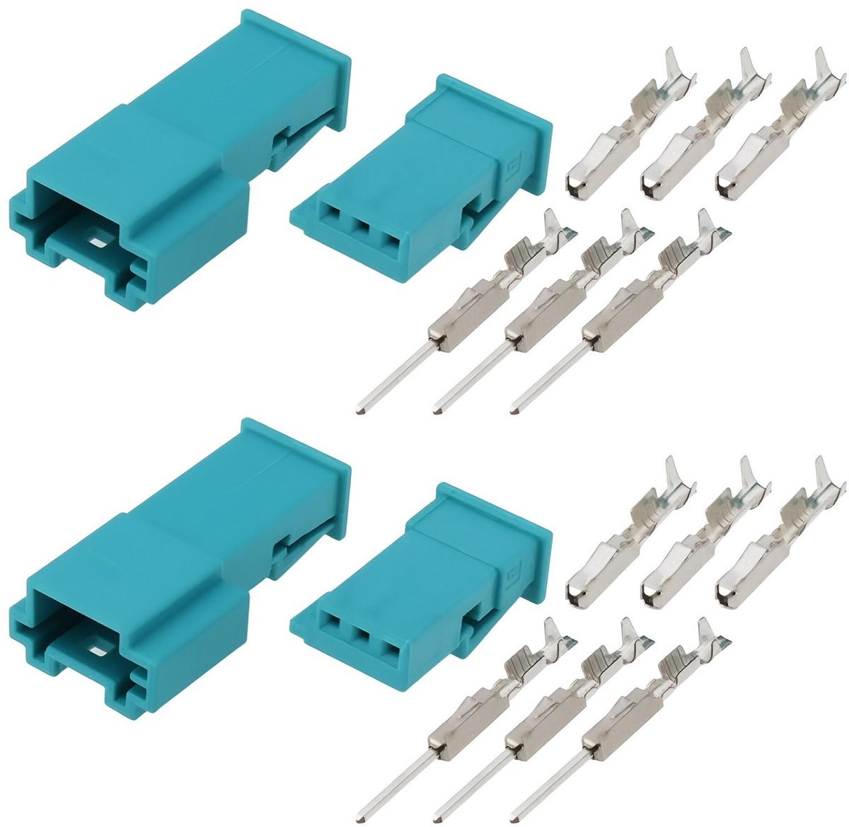 Cosensi - Dailygoods - 3Pin Vrouwelijke en Mannelijke Sockets met Terminal voor Automobiel