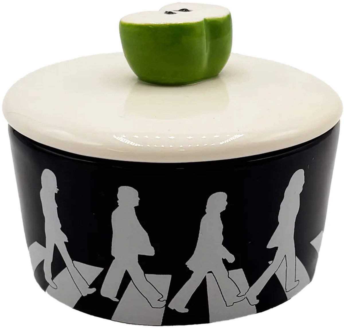 House of Disaster - Mini Voorraadpotje Abbey Road 7 cm - Beatles thema - keramiek