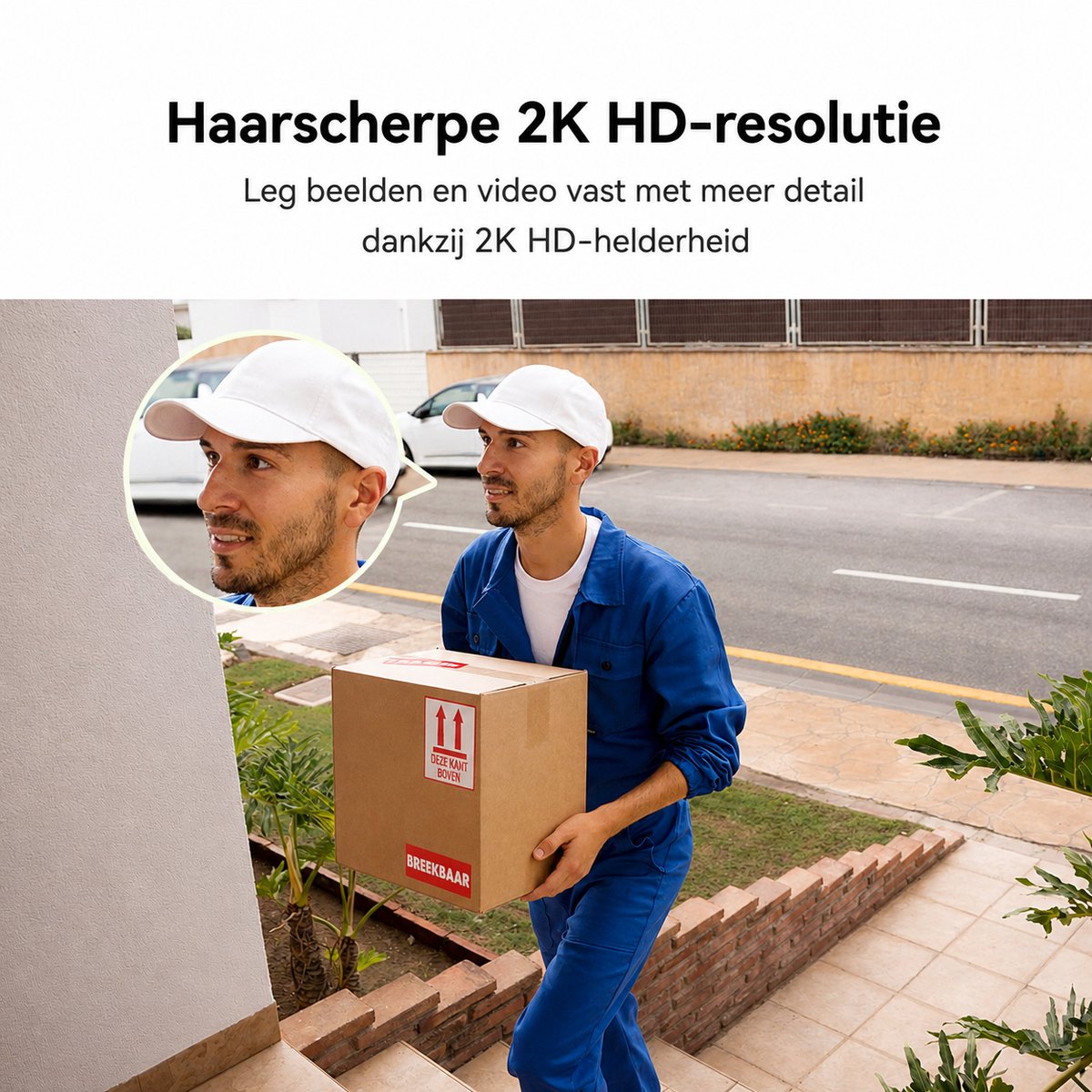 MEARI B1 Slimme Deurbel met 2K Beveiligingscamera en AI Detectie - afbeelding 3