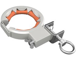 Conduit Cable Pulley - 330 Degree Rotation Heavy Duty Clamp, 65mm Wire Guide Roller Stainless Steel Wheel, Professional Electrical Line Pulling Tool Carrier | For Construction Site Underground