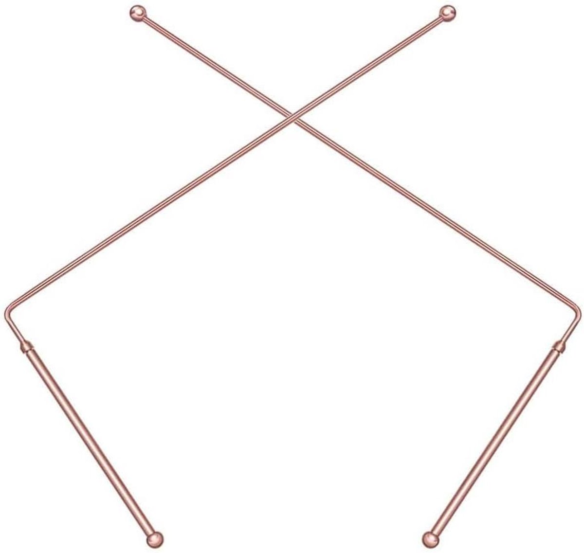 Sondestangen set - Koperen detectoren - Zoek water goud - 999% puur koper - 2 stuks 30 cm - Zoals afgebeeld