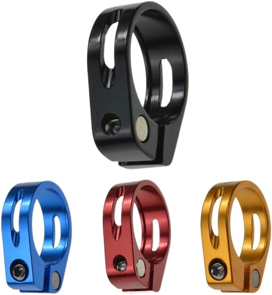 Zadelpenklem - Fietszadelhouder - Fietsen Onderhoud - Aluminium Legering - 31.8/35 mm - Zwart
