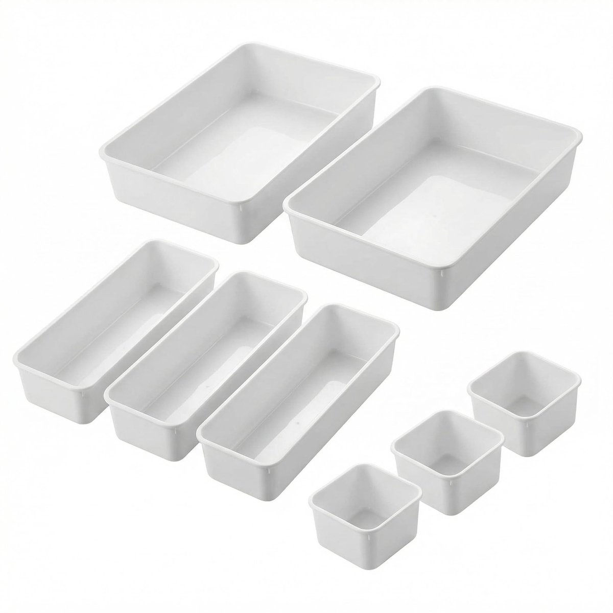 Dailygoods - Lade-organizerset 8-delig voor Keuken, Kantoor en Badkamer