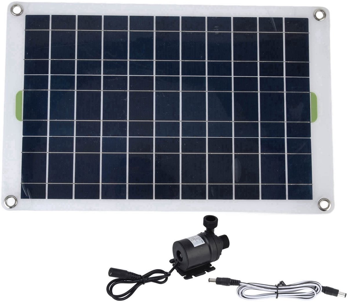 Dailygoods - Dailygoody - Zonne-waterpompset - Tuin en Vijver - Duurzaam en Geluidsarm - Zwart - Waterpomp 800L/u - Geschikt voor Aquaria en Fonteinen