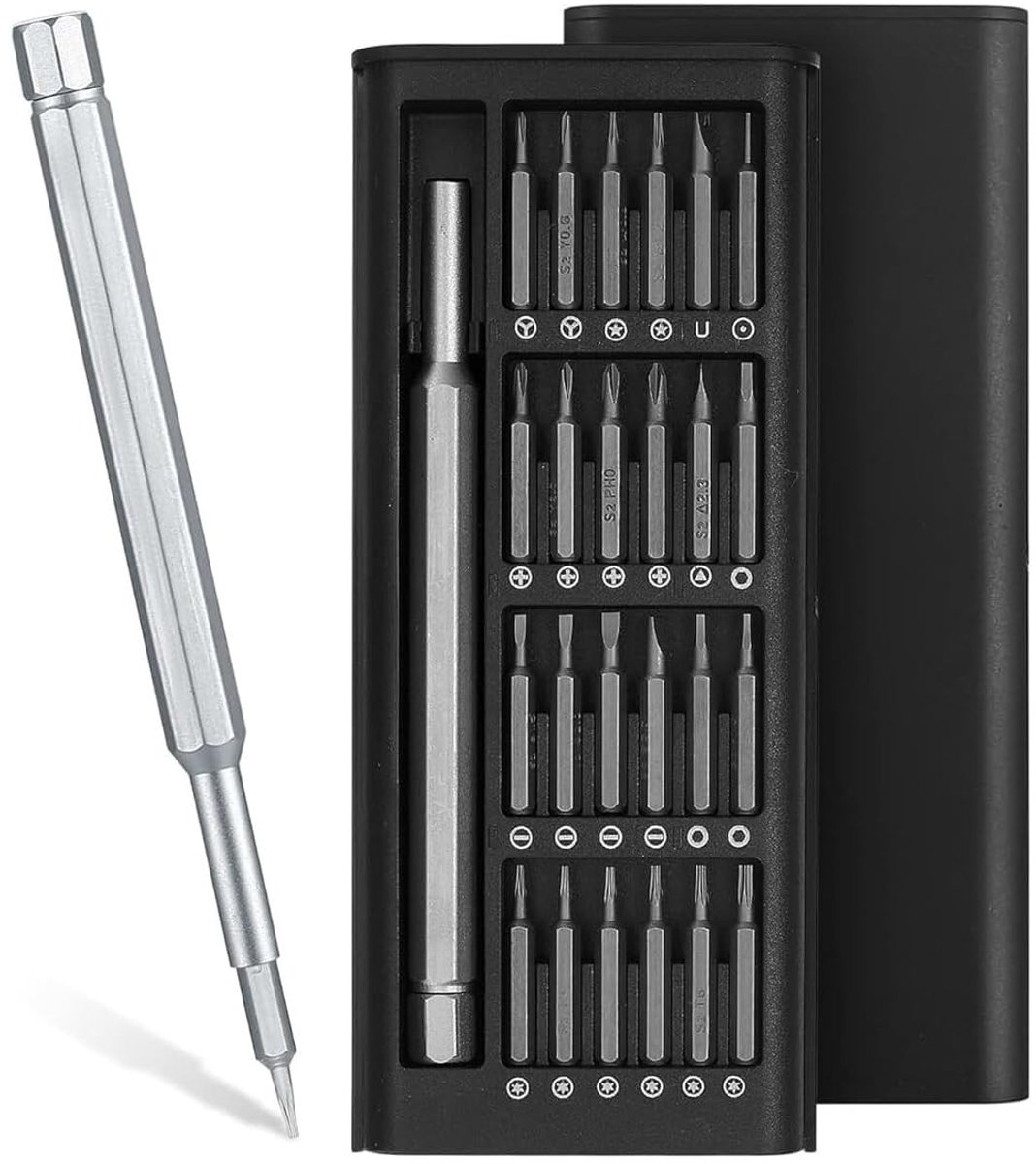 Dailygoods - Dailygoody - 24-in-1 schroevendraaierset - mini precisieschroevendraaierset - hoge precisie voor reparatie - compact formaat - magnetische schroevendr...