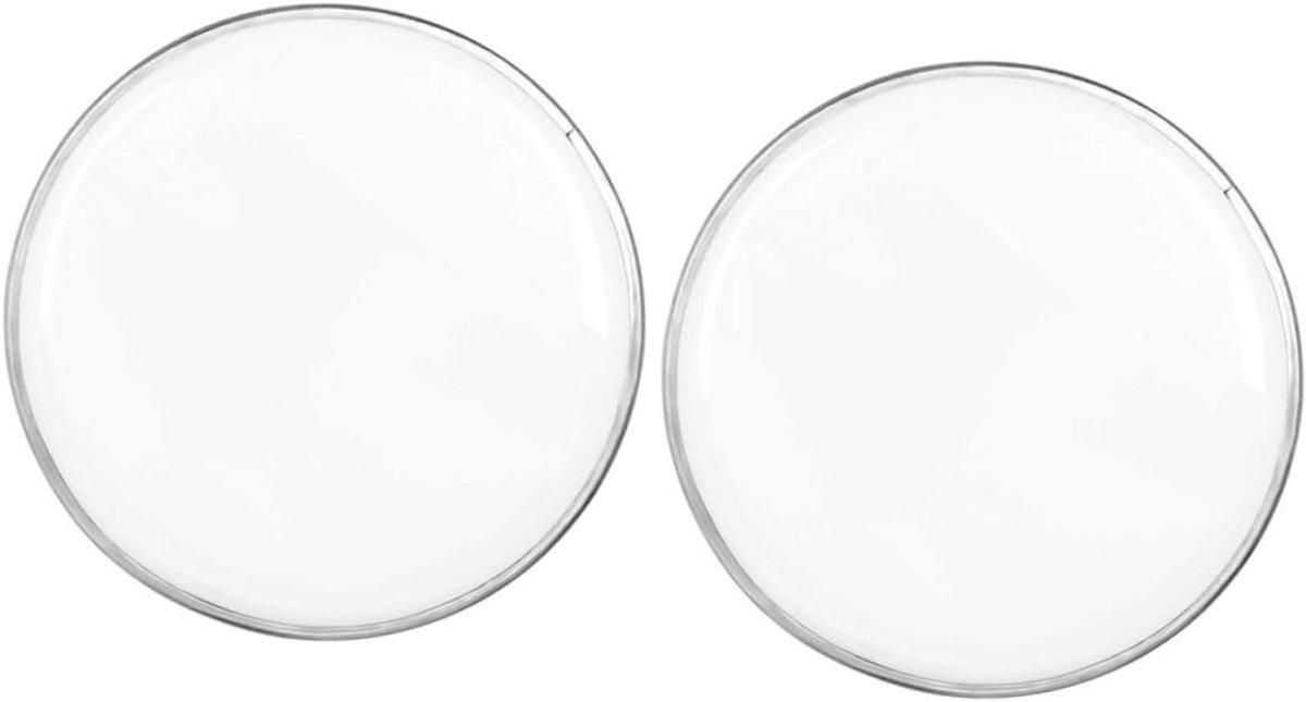 Trommelvel Sets - Reparatie Onderdelen - Muziek Maken - Duurzaam Polyester - 2 Stuks - Wit