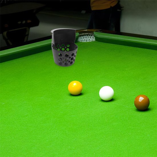 Pooltafel Zakken - Biljart Pockets - Spel Verbeteren - Voorkomt Bal Hangen - 15.80X13.00X12.00CM - Zwart — afbeelding 4