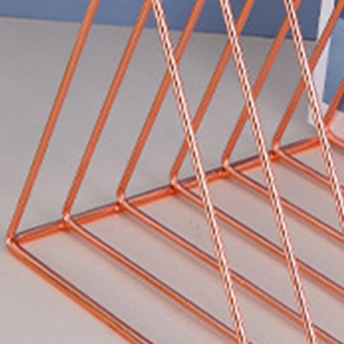 Boek Organizer - Tijdschrift Houder - Bureau Opruimen - Stijlvolle Roségoud - Set van 2 - Roségoud — cadeau in Wonen & Interieur - foto 3