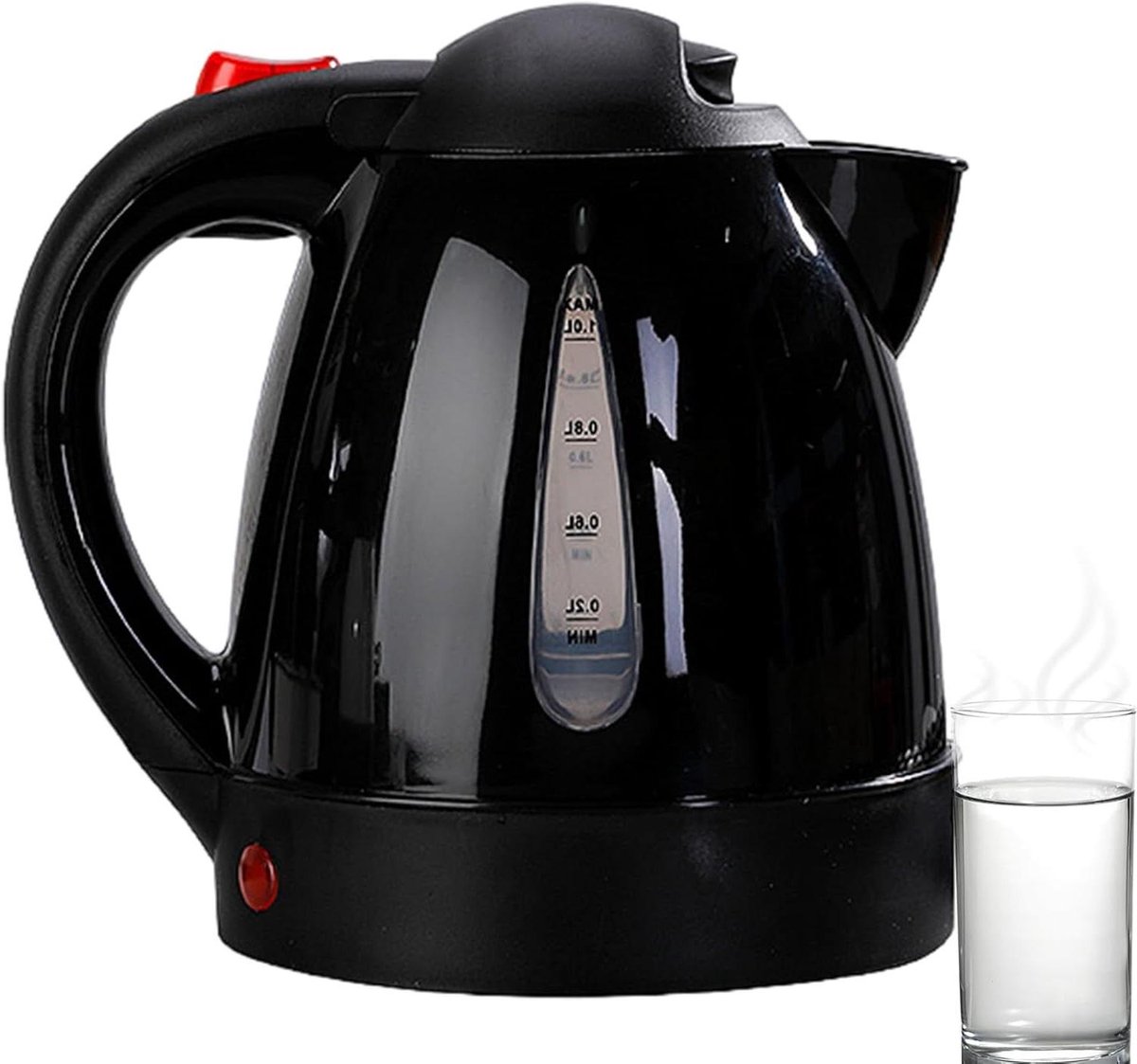Auto Waterkoker Verwarmde Ketel Reizen Koffie Maken Automatische Uitschakeling 1 Liter Zwart