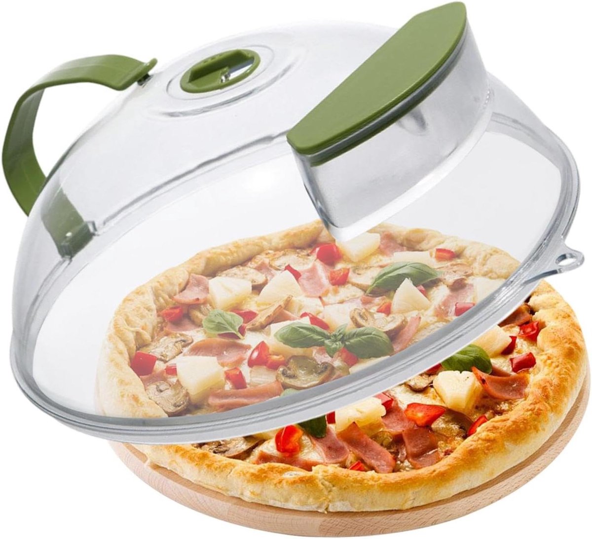 Magnetron Deksel - Voedselbeschermer - Schoon Opwarmen - Met Stoomfunctie - 27 cm - Transparant
