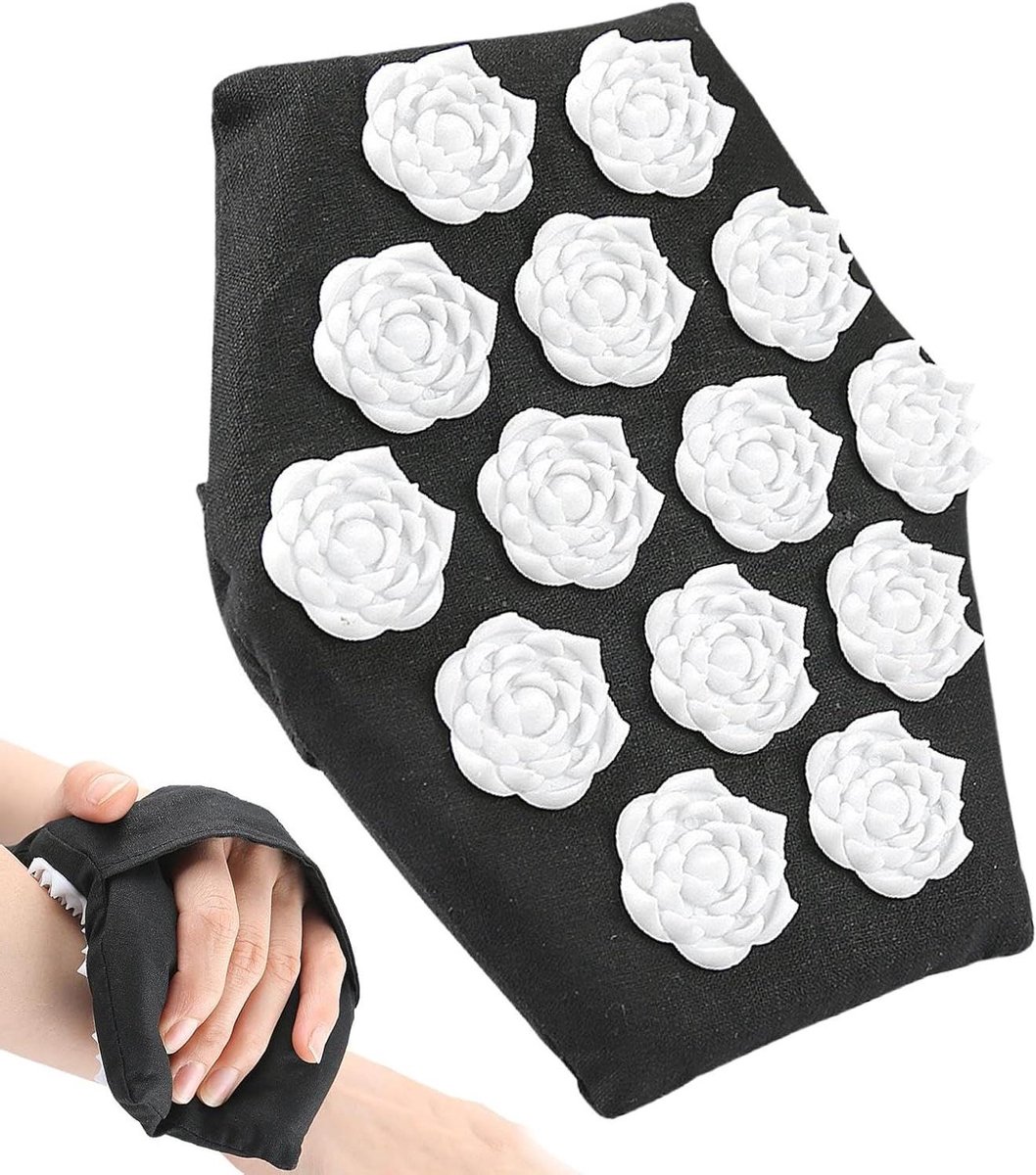 Massage Handschoenen - Lichaamsmassageapparaat - Spieren Ontspannen - Ergonomisch Ontwerp - 17.5 x 13.5 cm - Grijs