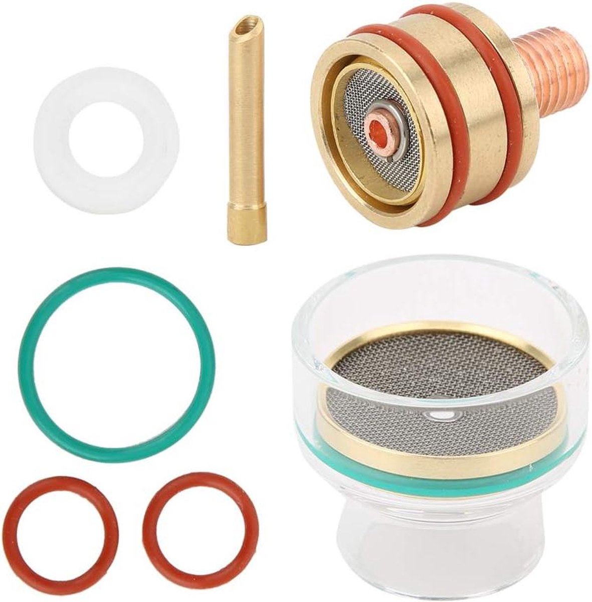 Laskit Glasbeker - TIG Accessoires - Nauwkeurig Lassen - Gasbesparing 30% - 32 mm - Transparant