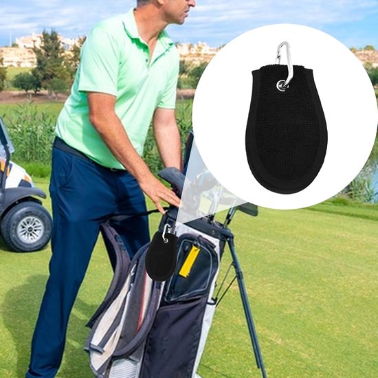 Golf Handdoek - Golfbal Doek - Golf Schoonmaken - Dubbel Fluwelen Ontwerp - 13 x 8 cm - Niet gespecificeerd — afbeelding 2