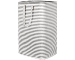 Wasmand, Grote Opvouwbare Waterdichte Wasmanden met Verlengde Handgrepen, Laundry Basket, Dirty Clothes Washing Basket voor Kleding, Slaapkamer, Blauw, Grijs, 75L