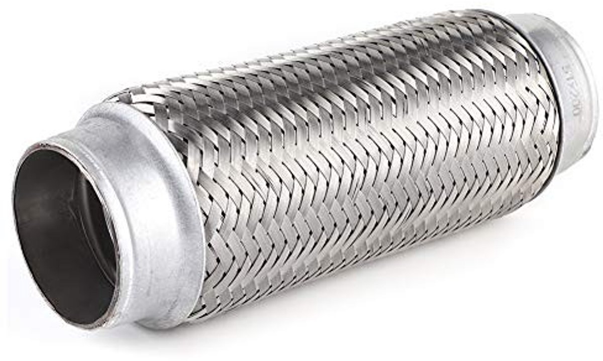 Dailygoods - Dailygoody - Flexibele Uitlaatpijp - Roestvrijstaal - Universeel - 2 x 7,9 inch - Auto-accessoires - Reparatiebuis - Geschikt voor diverse voertuigen