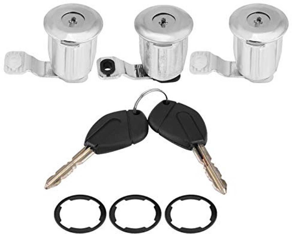 Dailygoods - Dailygoody - Deurslot Set met Sleutels voor Peugeot Partner, Citroen Berlingo & Xsara - 3 Stuks
