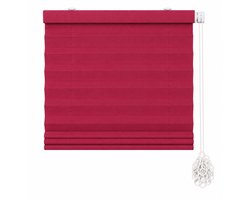 Madecostore Dolpo Vouwgordijn Roze – 80 x 190 cm – Lichtdoorlatend – Roman Blind – Zelfblokkerend Mechanisme – Moderne Raamdecoratie
