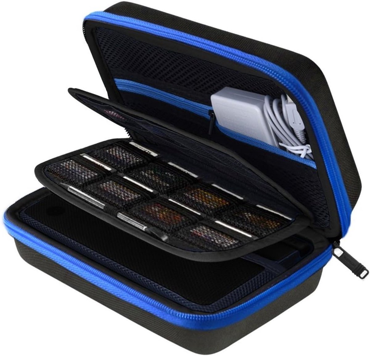 Duurzame Hard Case voor Nintendo 3DS - Bescherming, Opbergruimte en Accessoires in Blauw