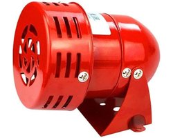 220V 120DB Rode Mini Metalen Motoralarm Industriële Audio Elektrische Beveiliging Antidiefstal MS-190