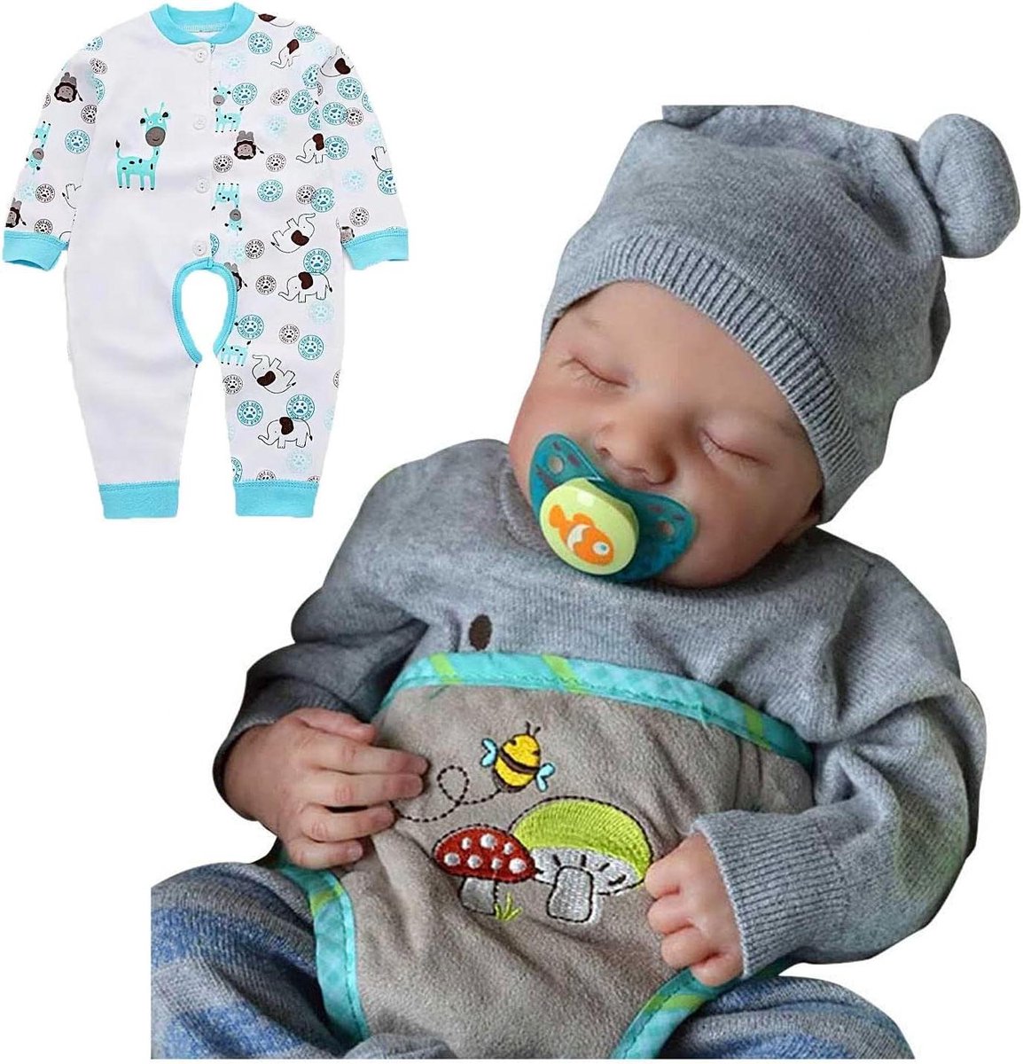 Levensechte Babypop - Handgemaakte pop - Kinderspel - Volledig siliconen lichaam - 19 inch - Meisjes