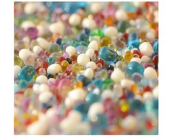 Decoratieve steen aquarium 100 g microlandschap aquarium hydrocultuur plant decoratie landschapsarchitectuur glazen kralen glas zand rivier zand gele steen (Color-03)