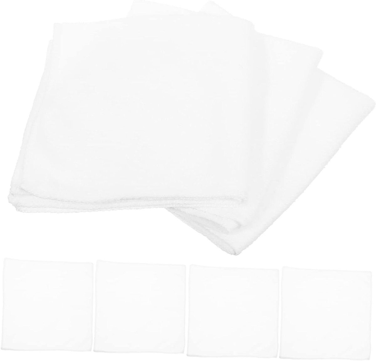 Microvezel Doeken - Wegwerp Handdoeken - Hygiënisch Werken - Zeer Absorberend - 30x30cm - Wit