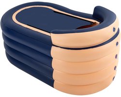 Adult Inflatable Bathtub with Shower Hat, Portable Bathtub, XXL Spa Bath, 100 kg and Quick Inflate, Bath Accessory for Swimming Pool, Family Bathroom, Outdoor Travel