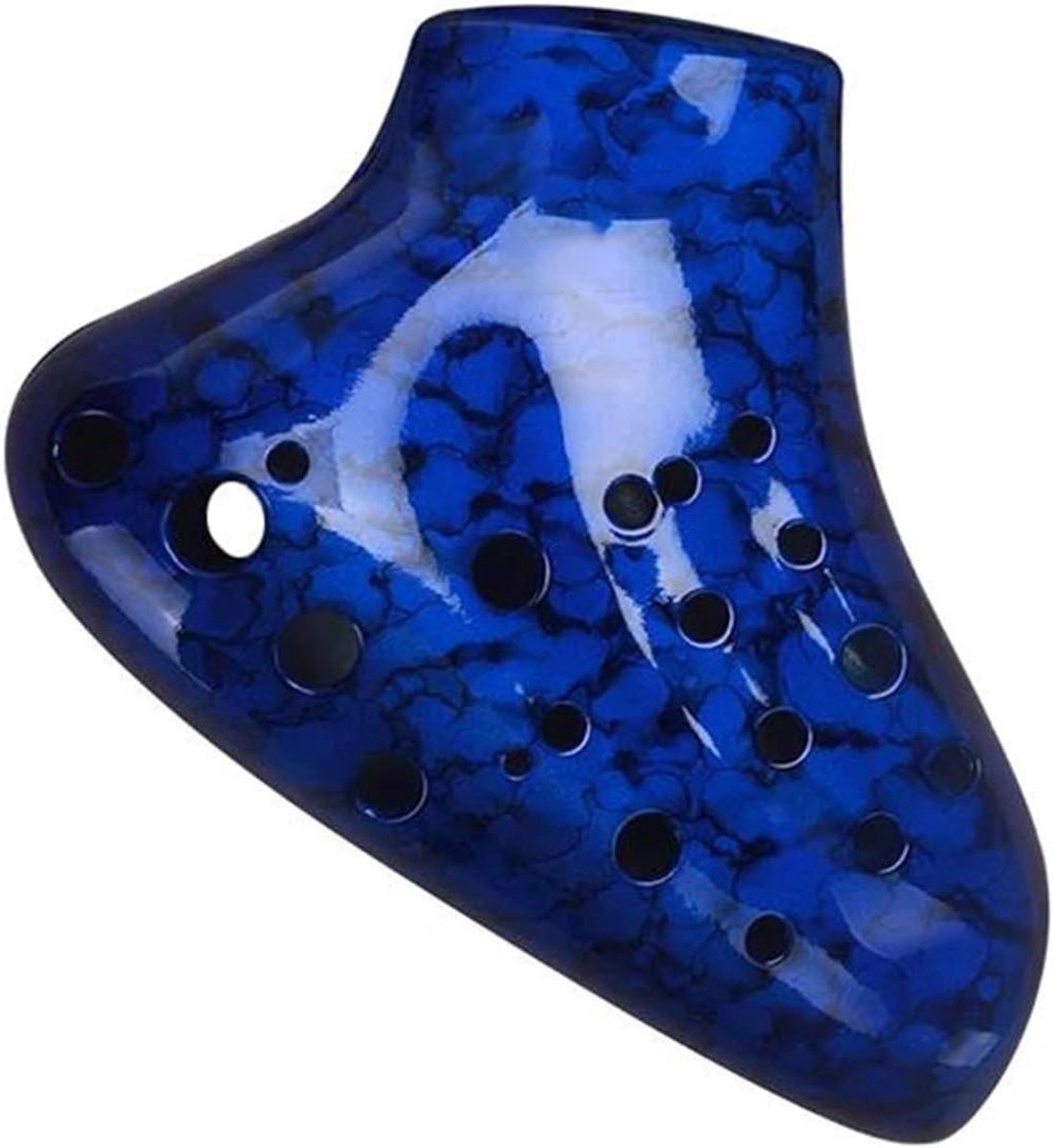 Triple Ocarina - Muziekfluit - Muziek Maken - ABS Hars Anti-val - 145*112*48mm - Blauw