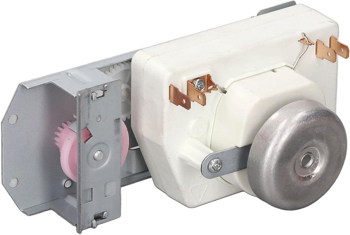 Tijdschakelaar Magnetron Vervangingsonderdeel Oven Elektrische Apparaten Hoge Temperatuur Bestendig 76 mm Afstand Zilver