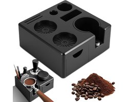 Barista Tamper Station 51-58 mm ABS - Professionele Koffie Tamper met Antislip Voetjes, Ideaal voor Porta Filter en Koffie Accessoires voor Beginners en Gevorderden