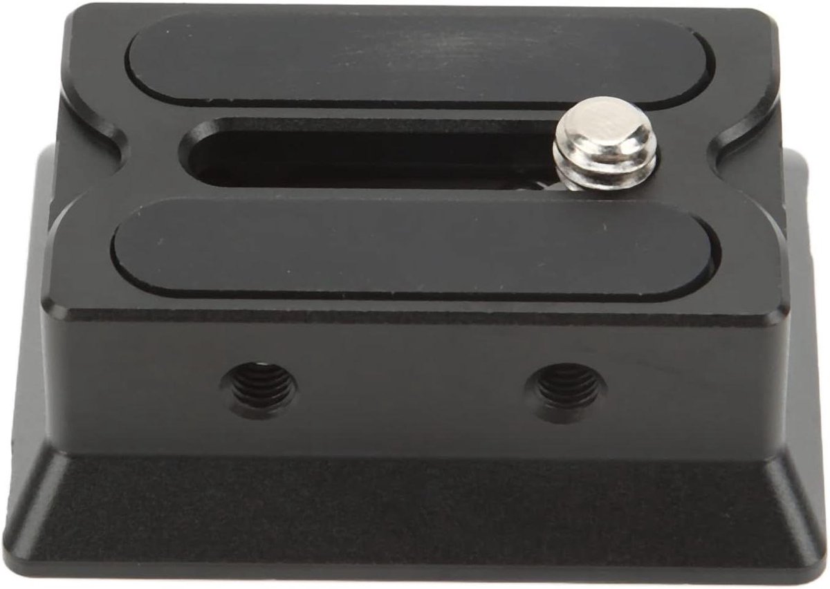 Camera Montageplaat - Quick Release - Stabilisator Gebruik - Antislip Rubber - 1/4 Inch Schroef - Zilver