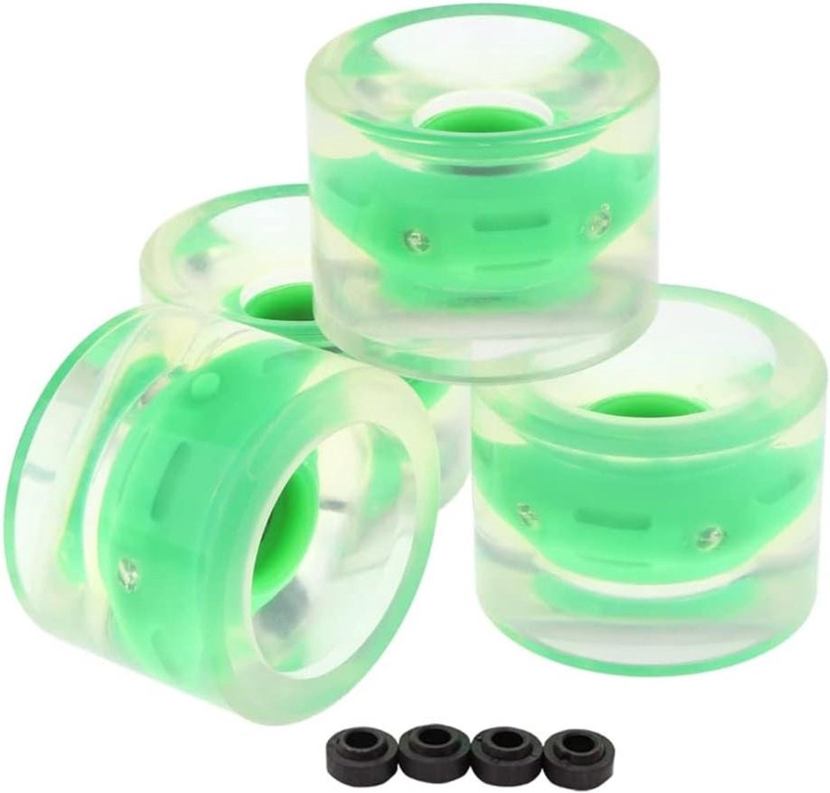 Reserve wielen Skate wielen Soepel skateboarden Knipperend PU materiaal 60 x 45 mm
