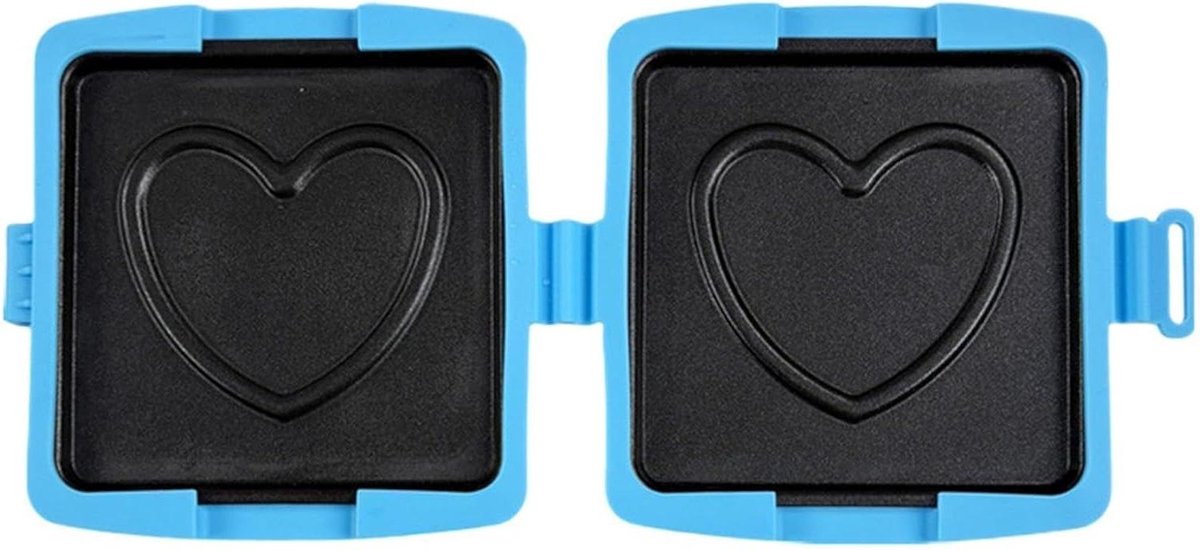 Sandwich Grill - Pers Pan - Snacks Maken - Teflon Coating - 18 cm Breed - Blauw
